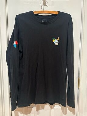 Billabong Gallery Black Graphic Logo Tee, Size Large